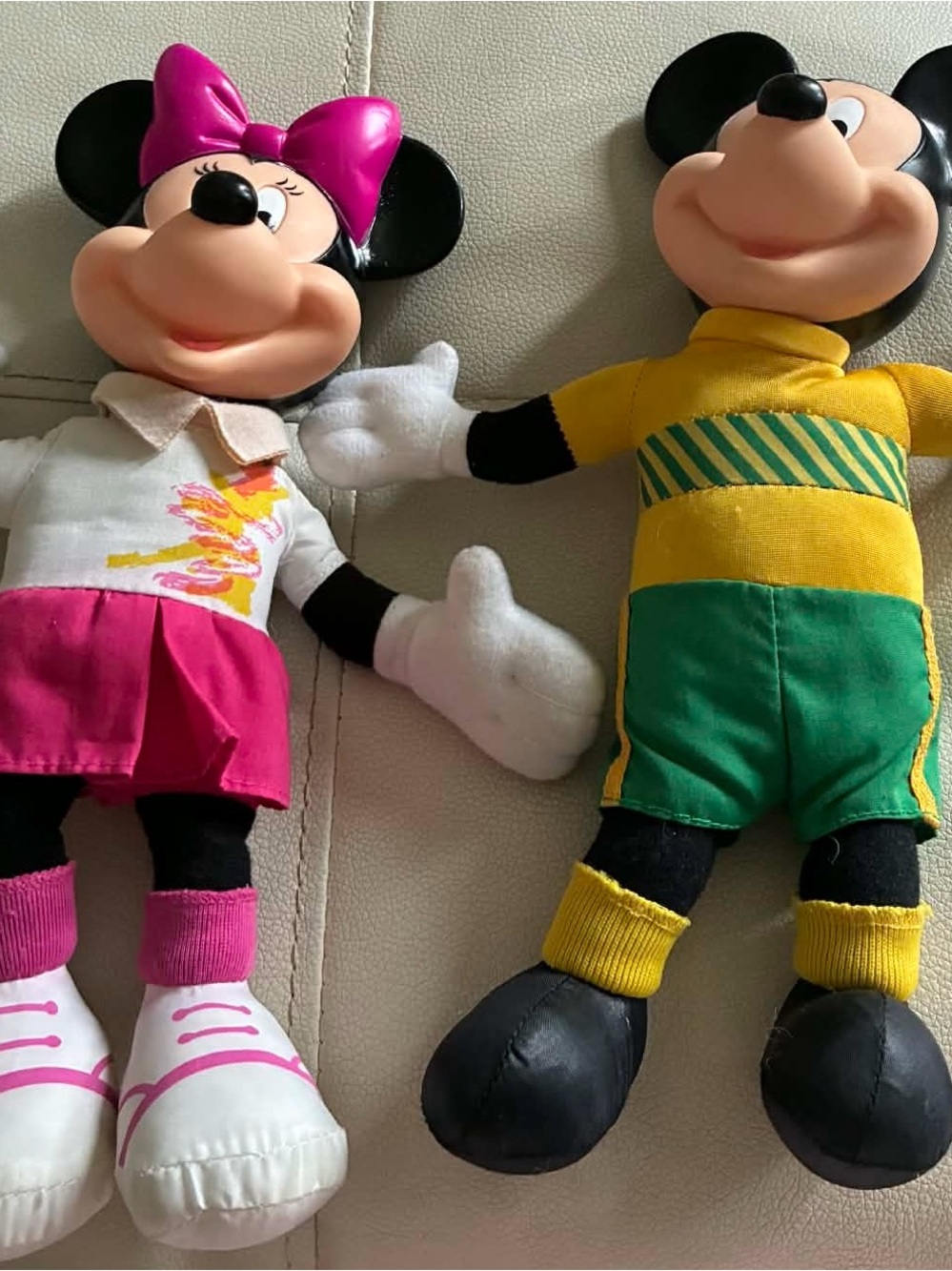 Set of McDonald’s 90s mickey and mini mouse stuffed dolls